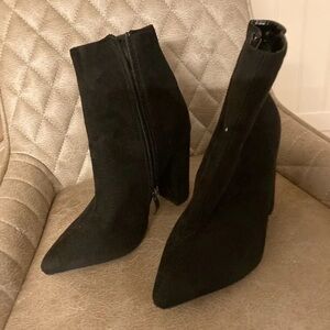 New Look Black Heeled Boots